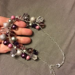 Purple and Silver Necklace 5/$25